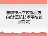 电脑技术学校就业方向(计算机技术学校就业前景)