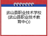 武山县职业技术学校(武山县职业技术教育中心)