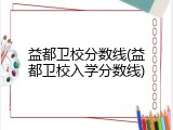 益都卫校分数线(益都卫校入学分数线)