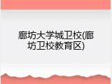 廊坊大学城卫校(廊坊卫校教育区)