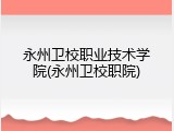 永州卫校职业技术学院(永州卫校职院)
