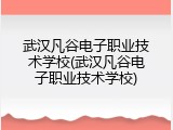 武汉凡谷电子职业技术学校(武汉凡谷电子职业技术学校)