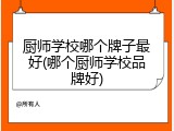 厨师学校哪个牌子最好(哪个厨师学校品牌好)