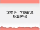 煤炭卫生学校(能源职业学府)