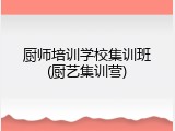 厨师培训学校集训班(厨艺集训营)