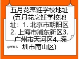 五月花烹饪学校地址(五月花烹饪学校地址：1. 北京市朝阳区2. 上海市浦东新区3. 广州市天河区4. 深圳市南山区)
