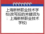 上海新桥职业技术学校(改写后的关键词为：上海新桥职业技术学校)