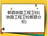 郫县铁路工程卫校(铁路工程卫校郫县分校)