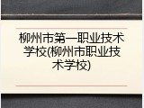 柳州市第一职业技术学校(柳州市职业技术学校)