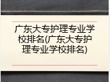 广东大专护理专业学校排名(广东大专护理专业学校排名)