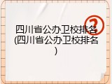 四川省公办卫校排名(四川省公办卫校排名)