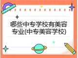哪些中专学校有美容专业(中专美容学校)