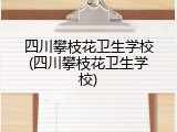 四川攀枝花卫生学校(四川攀枝花卫生学校)
