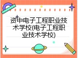 资中电子工程职业技术学校(电子工程职业技术学校)