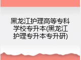 黑龙江护理高等专科学校专升本(黑龙江护理专升本专升研)
