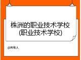 株洲的职业技术学校(职业技术学校)