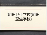朝阳卫生学校(朝阳卫生学校)