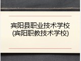 宾阳县职业技术学校(宾阳职教技术学校)