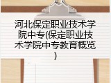 河北保定职业技术学院中专(保定职业技术学院中专教育概览)