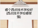哪个西点技术学校好(西点技术学校哪家强)