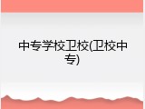 中专学校卫校(卫校中专)
