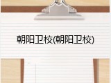 朝阳卫校(朝阳卫校)