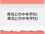 青岛公办中专学校(青岛公办中专学校)