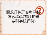 黑龙江护理专科学校怎么样(黑龙江护理专科学校评价)