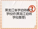 黑龙江省学幼师哪个学校好(黑龙江幼师学校推荐)