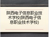 陕西电子信息职业技术学校(陕西电子信息职业技术学校)