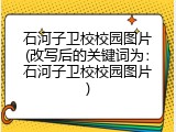 石河子卫校校园图片(改写后的关键词为：石河子卫校校园图片)