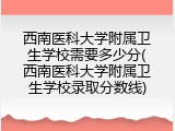 西南医科大学附属卫生学校需要多少分(西南医科大学附属卫生学校录取分数线)
