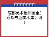 成都美术集训画室(成都专业美术集训班)