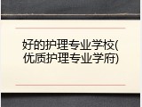 好的护理专业学校(优质护理专业学府)