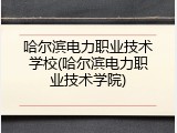 哈尔滨电力职业技术学校(哈尔滨电力职业技术学院)