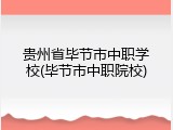 贵州省毕节市中职学校(毕节市中职院校)