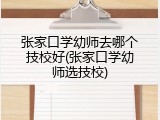 张家口学幼师去哪个技校好(张家口学幼师选技校)