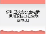 伊川卫校办公室电话(伊川卫校办公室联系电话)