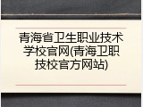 青海省卫生职业技术学校官网(青海卫职技校官方网站)