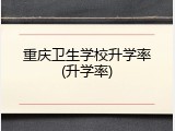 重庆卫生学校升学率(升学率)
