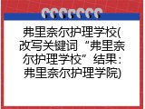 弗里奈尔护理学校(改写关键词“弗里奈尔护理学校”结果：弗里奈尔护理学院)