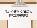 民办护理学校(非公立护理教育机构)