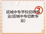 运城中专学校幼师专业(运城中专幼教专业)