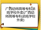 广西幼师高等专科武鸣学校外卖(广西幼师高等专科武鸣学校外卖)