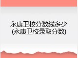 永康卫校分数线多少(永康卫校录取分数)