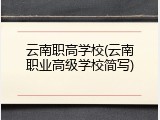 云南职高学校(云南职业高级学校简写)