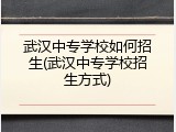 武汉中专学校如何招生(武汉中专学校招生方式)