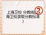 上海卫校 分数线(上海卫校录取分数标准)
