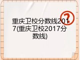 重庆卫校分数线2017(重庆卫校2017分数线)