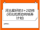 河北最好的3+2幼师(河北优质幼师培养计划)